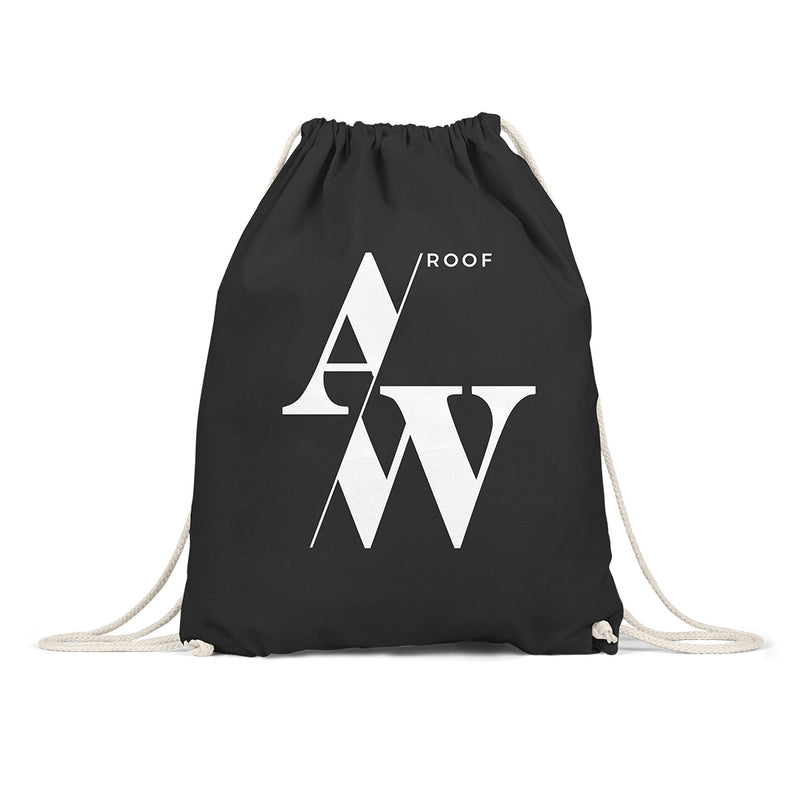 ROOF AW Basic White Logo Backpack